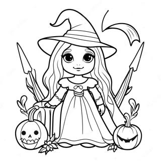 Gothic Witchcraft Coloring Page 14849-11990