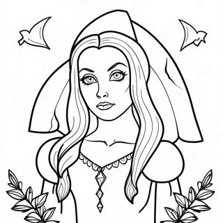 Gothic Witchcraft Coloring Page 14849-11992