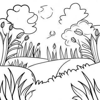 Lush Green Grass Coloring Page 14860-11997