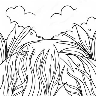 Lush Green Grass Coloring Page 14860-11998