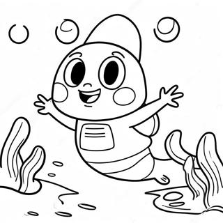 Adventurous Sandy Cheeks Underwater Coloring Page 14870-12008