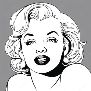 Marilyn Monroe Classic Portrait Coloring Page 14879-12011