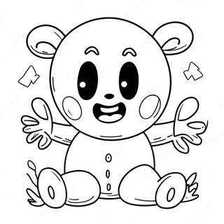 Nightmare Huggy Wuggy Coloring Page 14889-12031