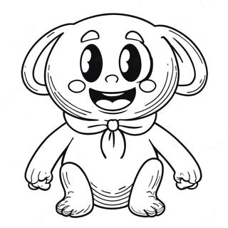 Creepy Huggy Wuggy In Shadows Coloring Page 14890-12018