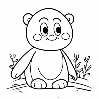 Creepy Huggy Wuggy In Shadows Coloring Page 14890-12019