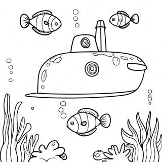 Submarine Coloring Page 14919-12037