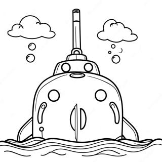 Submarine Coloring Page 14919-12038