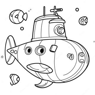 Submarine Coloring Page 14919-12039