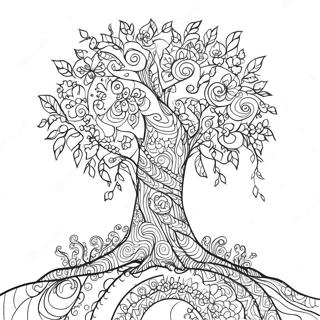 Inspiring Hope Tree Coloring Page 14930-12054