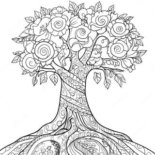 Inspiring Hope Tree Coloring Page 14930-12055