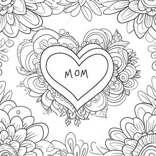 Heart Mom Coloring Page 14949-12067