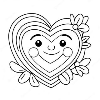 Cute Heart Mom Coloring Page 14950-12069