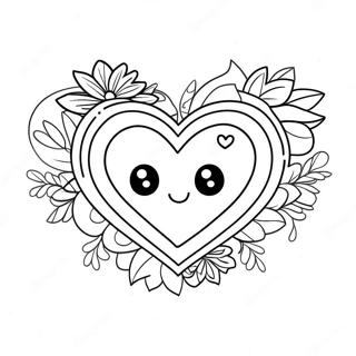 Cute Heart Mom Coloring Page 14950-12072