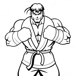 Street Fighter Coloring Page 14959-12078