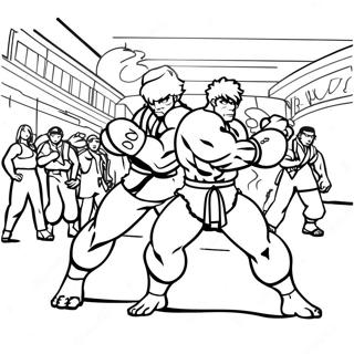 Street Fighter Coloring Page 14959-12080