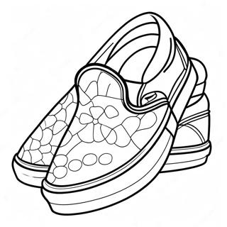 Vans Classic Slip On Shoes Coloring Page 14969-12083