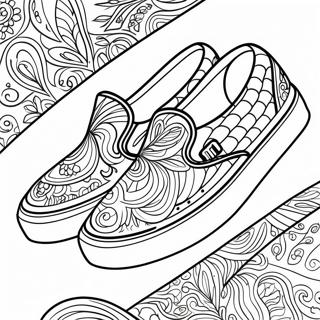 Vans Classic Slip On Shoes Coloring Page 14969-12084