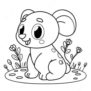 Cute Animal Tots Coloring Page 14980-12091