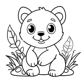 Cute Animal Tots Coloring Page 14980-12092