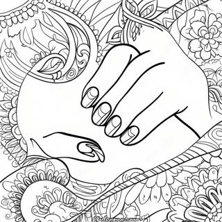 Nails Coloring Pages