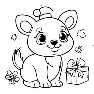 Christmas Animals Coloring Page 15009-12115