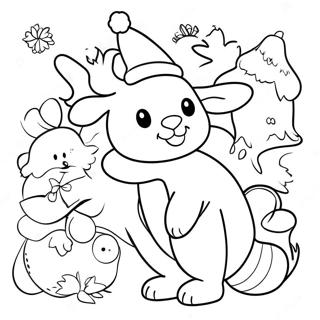 Christmas Animals Coloring Page 15009-12116