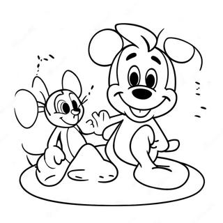 Cheerful Disney Characters Get Well Soon Coloring Page 15020-12127