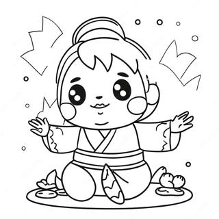 Mitsuri Coloring Pages