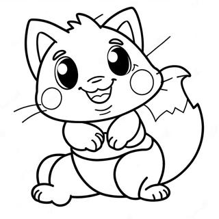 Mitsuri In A Playful Pose Coloring Page 15030-12133