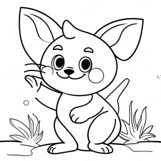 Mitsuri In A Playful Pose Coloring Page 15030-12134