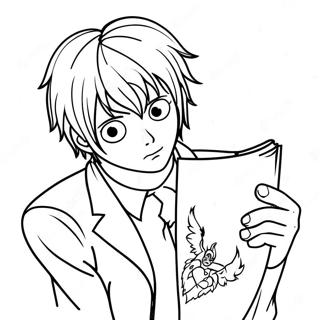 Death Note Coloring Page 15039-12139