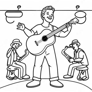 Rod Wave Performing On Stage Coloring Page 15050-12146