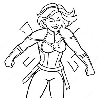 Captain Marvel Coloring Pages