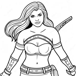 Bold And Fearless Badass Coloring Page 15080-12176