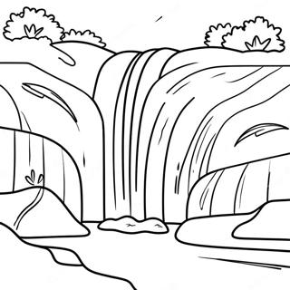 Waterfall Coloring Pages