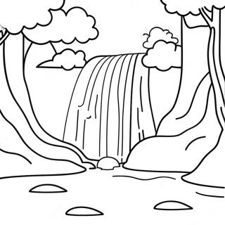 Waterfall Coloring Page 15139-12219