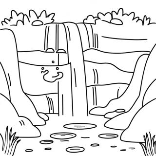 Waterfall Coloring Page 15139-12220