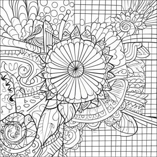 Colorful Mystery Grid Coloring Page 15150-12229