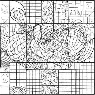 Colorful Mystery Grid Coloring Page 15150-12230