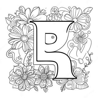 Colorful Alphabet Letter Coloring Page 15160-12239