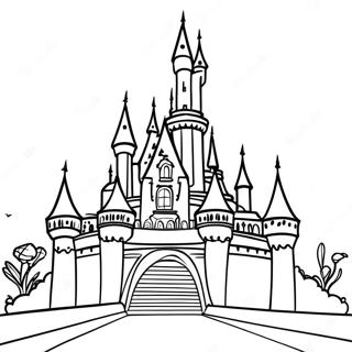 Disneyland Castle Coloring Page 15179-12245