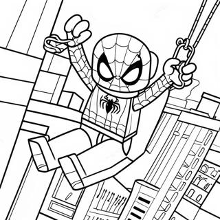 Spiderman Lego Coloring Pages