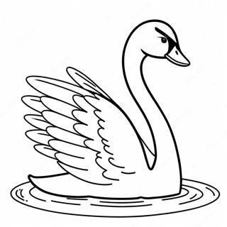 Swan Coloring Page 15219-12282