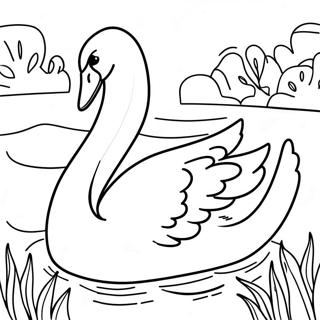 Swan Coloring Page 15219-12284