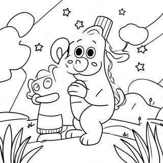 Colorful We Missed You Greeting Coloring Page 15260-12317