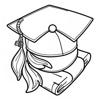 Class Of 2024 Graduation Cap Coloring Page 15269-12322