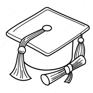 Class Of 2024 Graduation Cap Coloring Page 15269-12323