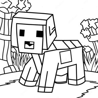 Minecraft Animal Coloring Page 15299-12346