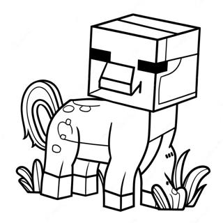 Minecraft Animal Coloring Page 15299-12347