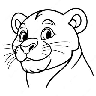 Simba Roaring Coloring Page 152-125